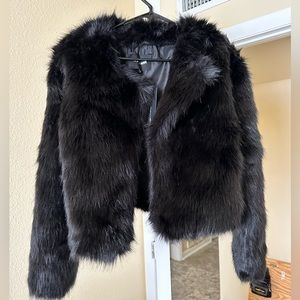 Fashion nova faux fur coat. NWT